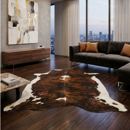 190x175cm Orta Ebat Premium Tricolor Hakiki Dana Postu LNRDP001668 (018)